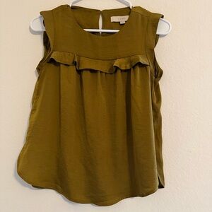 LOFT Olive Green Blouse